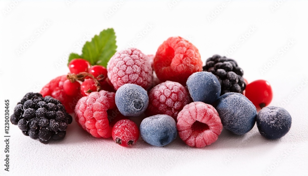 berries on white berries on white