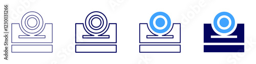 Charity causes icon in 4 different styles. Thin Line, Line, Bold, and Bold Line. Duotone style. Editable stroke