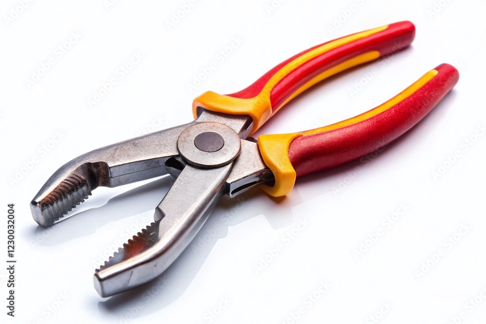 Close-up of Metal Pliers Isolated on White Background - Professional Stock Photo Close-up of Metal Pliers Isolated on White Background - Professional Stock Photo