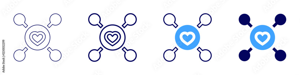 Charity regulation icon in 4 different styles. Thin Line, Line, Bold, and Bold Line. Duotone style. Editable stroke Charity regulation icon in 4 different styles. Thin Line, Line, Bold, and Bold Line. Duotone style. Editable stroke