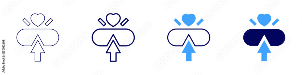 Donate icon in 4 different styles. Thin Line, Line, Bold, and Bold Line. Duotone style. Editable stroke Donate icon in 4 different styles. Thin Line, Line, Bold, and Bold Line. Duotone style. Editable stroke