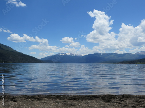 lake in the mountains in summer