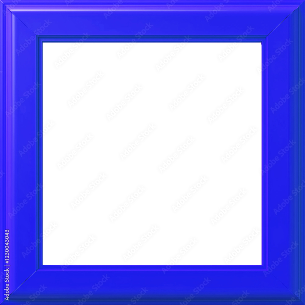 Blue frame isolated on white, Frame on a wall, Blue frame for picture, Blue rectangular frame Blue frame isolated on white, Frame on a wall, Blue frame for picture, Blue rectangular frame
