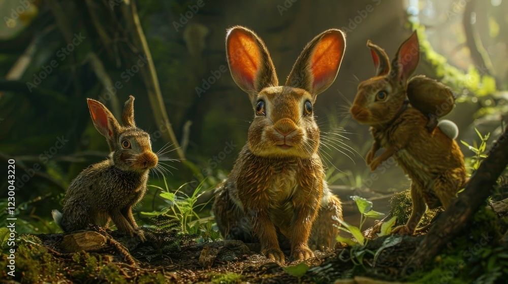 Obraz premium Dwarfs rabbit