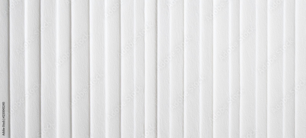 Obraz premium white corrugated paper texture abstract bright embossed striped wall background banner