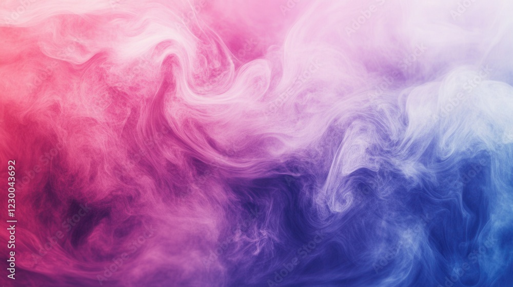 Obraz premium Swirling clouds of pink, purple, and blue create a dreamy, abstract scene.