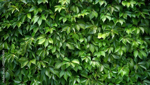 Wallpaper Mural wall with green leaves. dark background. a wall of green leaves. green ivy leaves Torontodigital.ca