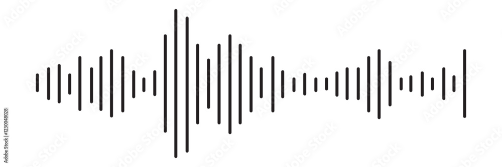 sound waveform pattern for radio podcasts, music player, video editor, voice message in social media chats, voice assistant, recorder. vector illustration sound waveform pattern for radio podcasts, music player, video editor, voice message in social media chats, voice assistant, recorder. vector illustration