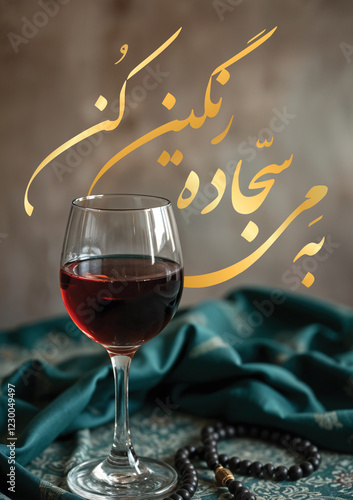 Quadro su tela Persian modern Calligraphy from Hafez poem