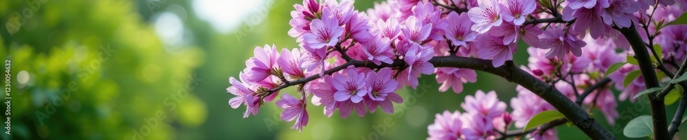 Jacaranda tree with a mix of purple and white flowers, greenery, fresh, nature Jacaranda tree with a mix of purple and white flowers, greenery, fresh, nature