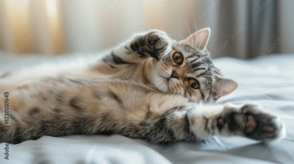 Ragdoll Kitten sitting relaxed in wool bed. Ragdoll Kitten sitting relaxed in wool bed.