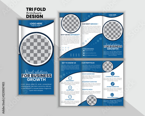 High-Quality Business Tri-Fold Brochure Template. Fully Editable & Print-Ready | Ideal for Corporate, Marketing, Startups, Agencies & Branding | Easy Customization with Well-Organized Layers.