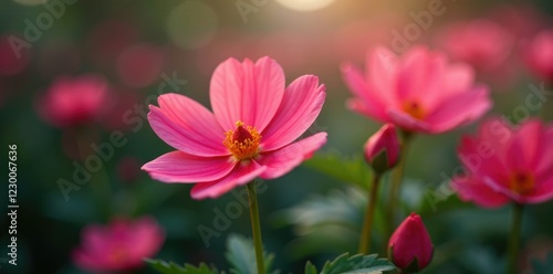 Wallpaper Mural Flor rosa de jacinto con p?talos abiertos en el fondo de jazminos, jazminos, flor rosa, colorido Torontodigital.ca