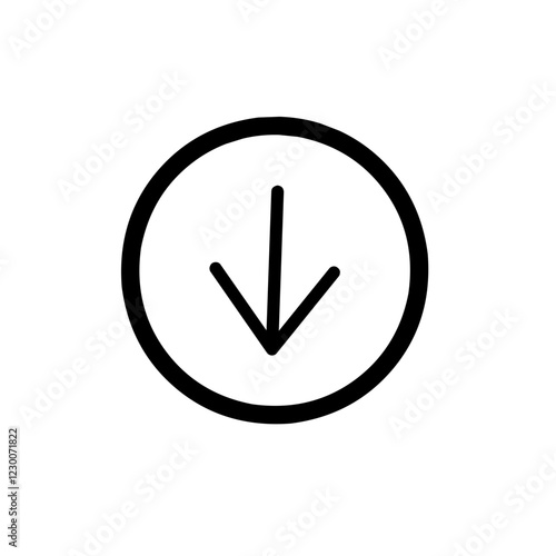 arrow down,symbol