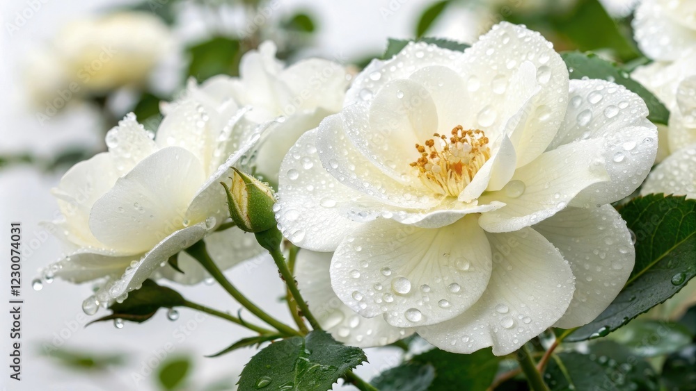 Pure white background with gentle imperfections, tranquility, purity, flawless, hollowness, isolation