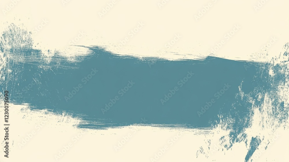 Fototapeta premium Abstract Blue and Beige Paint Texture Background Banner