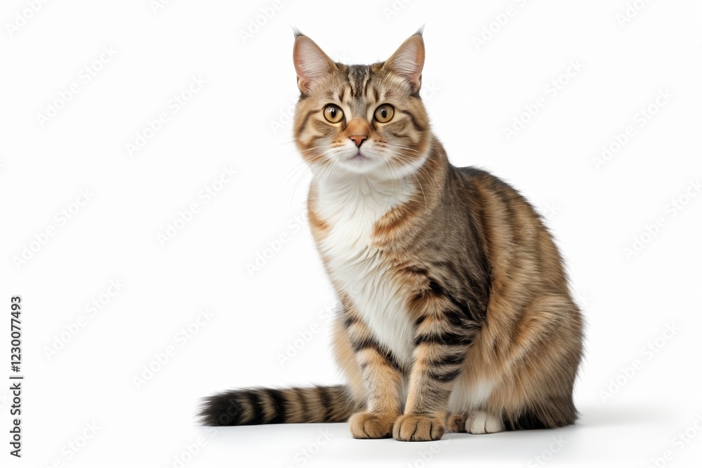 Fototapeta premium there is a cat sitting on the floor looking at the camera