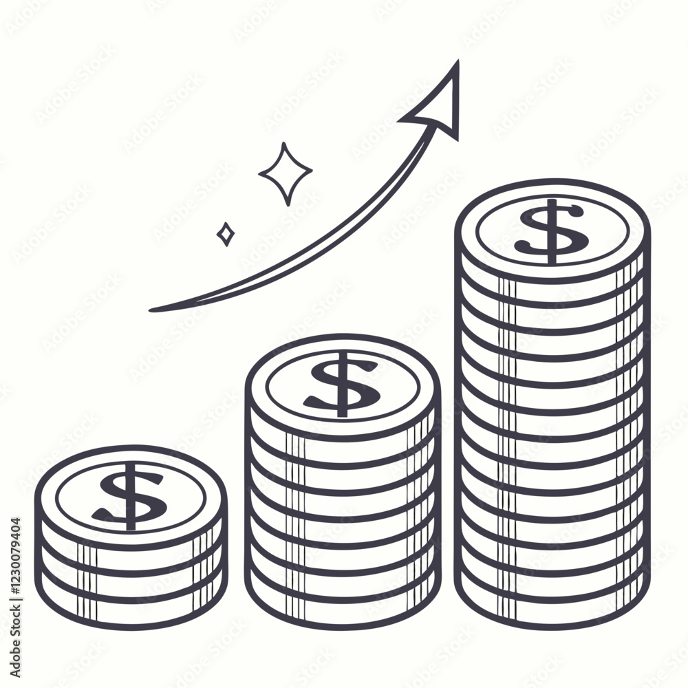 Minimal coins stacked in ascending order Minimal coins stacked in ascending order