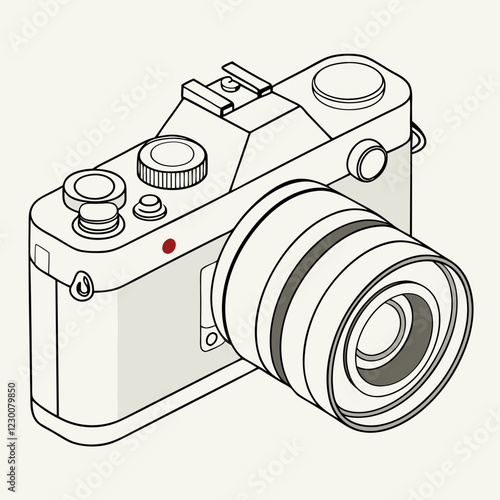 Minimalistic camera with a clean design