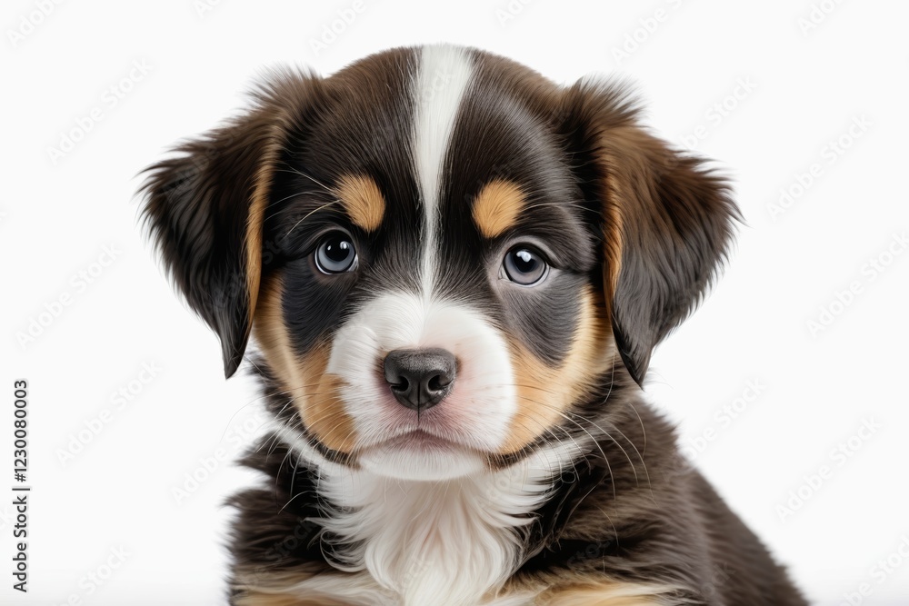 there is a puppy that is sitting down looking at the camera there is a puppy that is sitting down looking at the camera