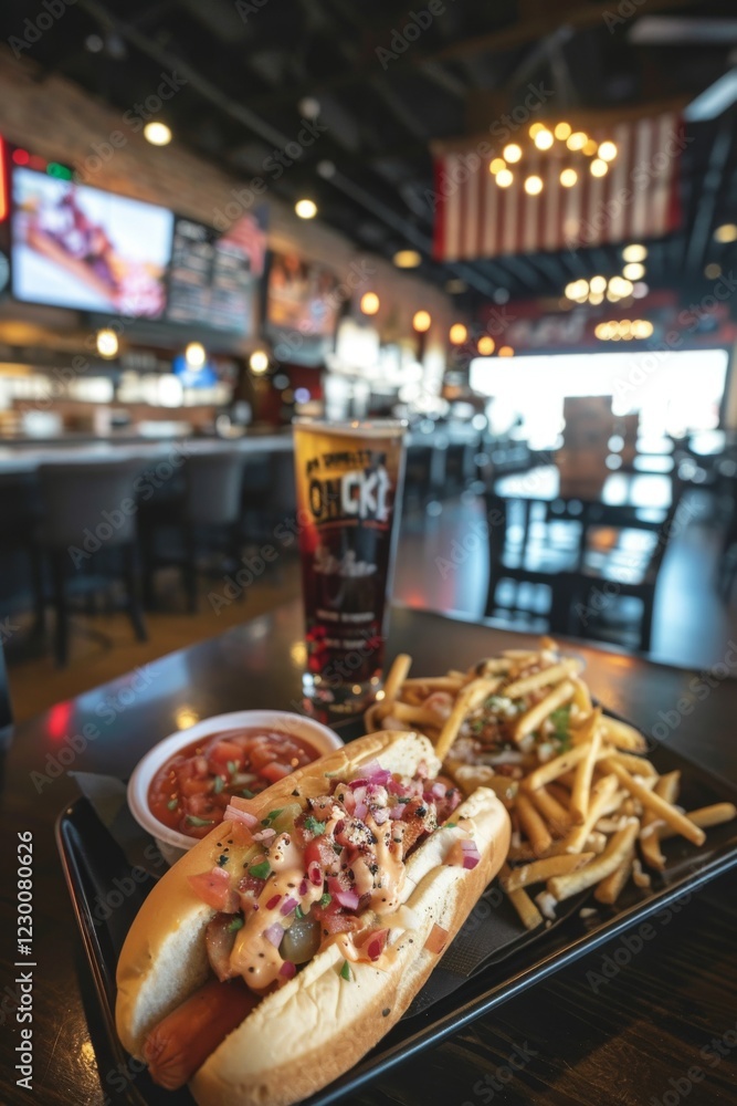 Hot dogs with various toppings. Food background. Fast food, junk food, street food concept. Hot dogs with various toppings. Food background. Fast food, junk food, street food concept.