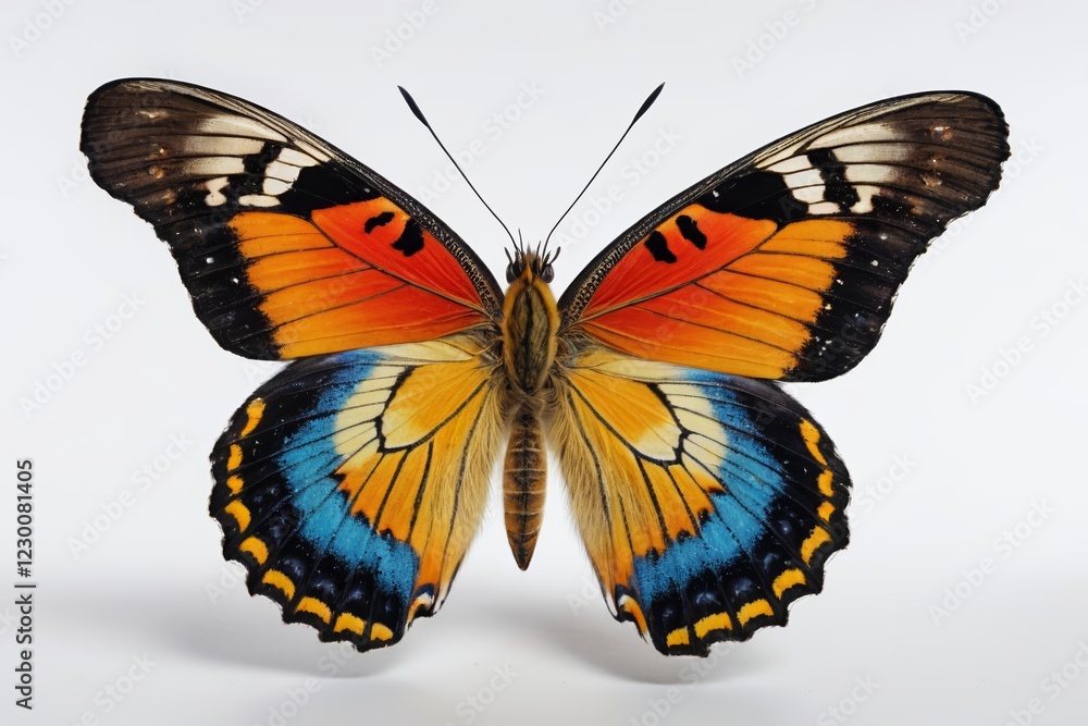 there is a butterfly that is sitting on a white surface there is a butterfly that is sitting on a white surface