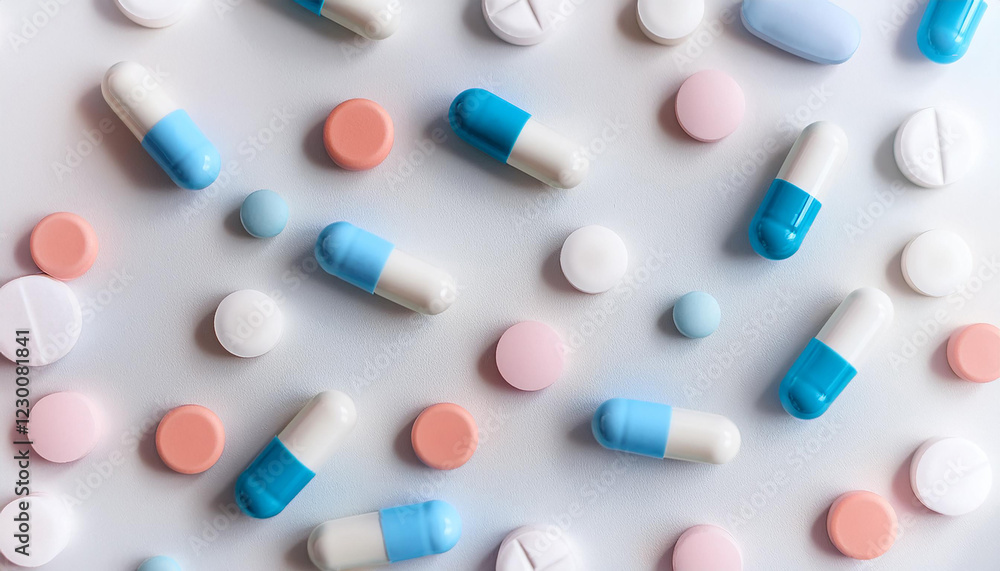 Assorted Pharmaceutical Pills and Capsules on White Background
Assorted Pharmaceutical Pills and Capsules on White Background