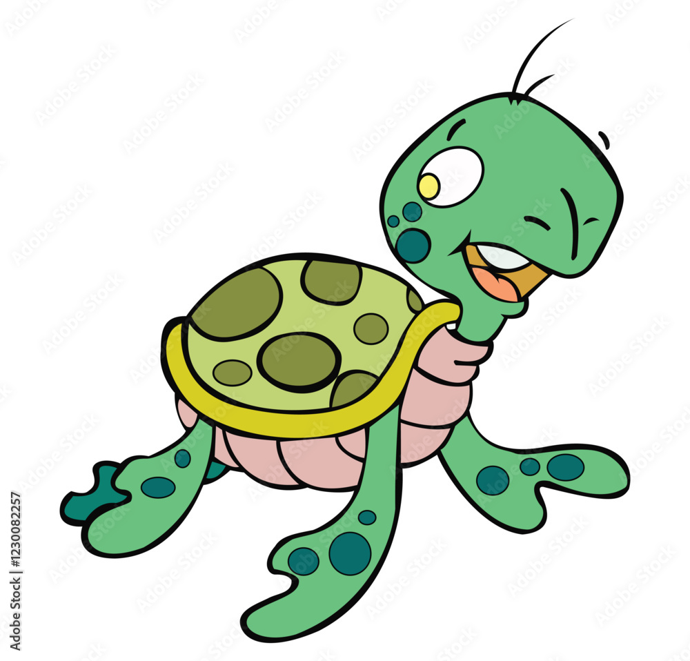 Naklejka premium Turtle isolated on white background