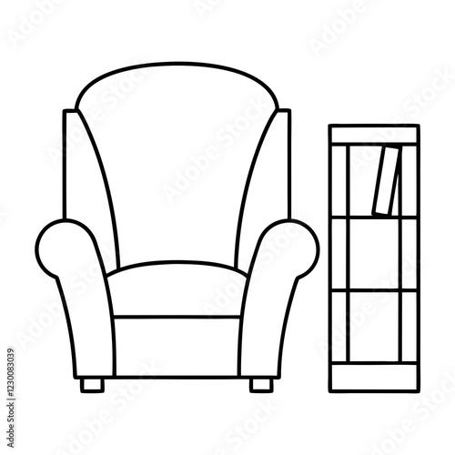 armchair vector illustration