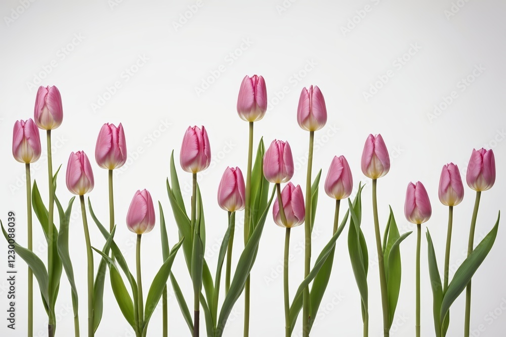 there are many pink tulips in a vase on a table there are many pink tulips in a vase on a table