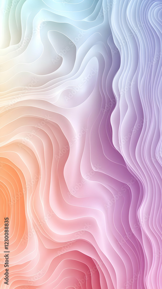 Obraz premium Abstract pastel wave background design