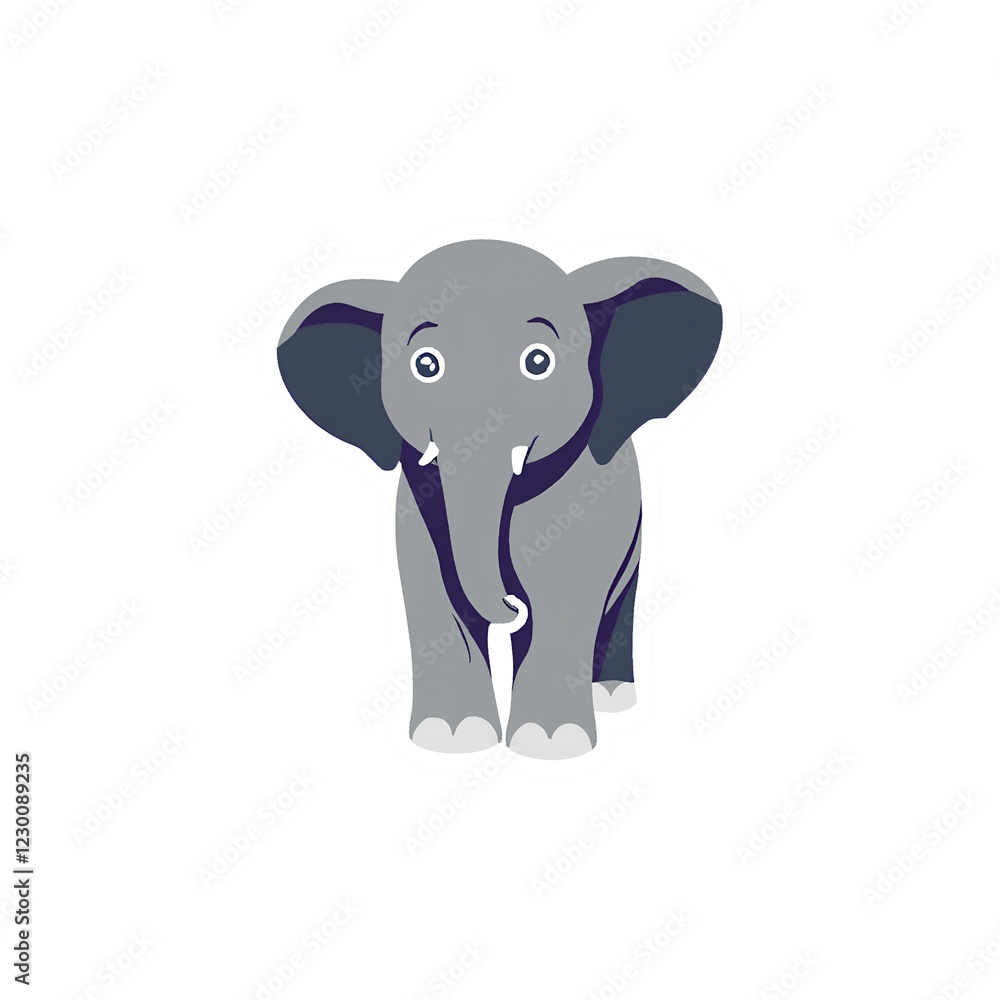 Fototapeta premium Elephant Isolated