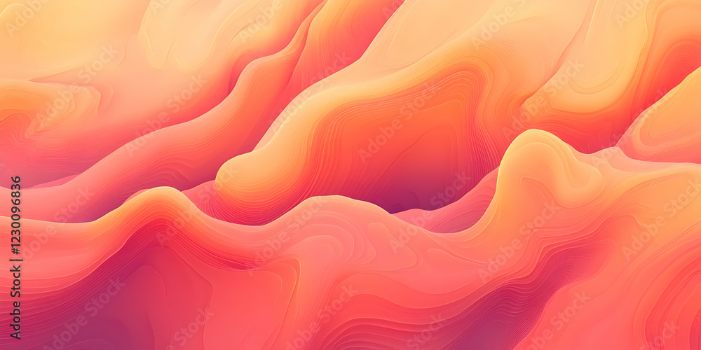 Abstract Orange Wave Background Illustration Abstract Orange Wave Background Illustration