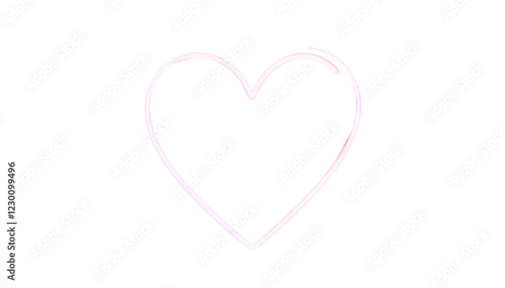 Glowing Neon Heart PNG for valentines day Glowing Neon Heart PNG for valentines day