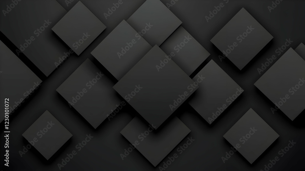 Dark gray squares, abstract background Dark gray squares, abstract background