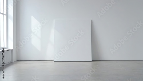 composition of white blank picture frames on white brick wal,horizontal, no people, poster, copy space, picture frame, blank, business, empty, template, design, brick, white color, banner - sign, 156 photo