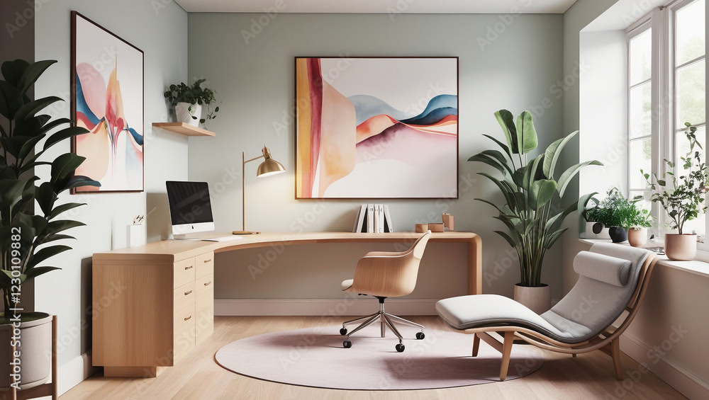 Fototapeta premium Modern Home Office