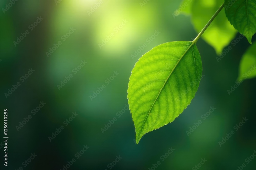 A single large leaf on a branch suspended in mid-air, leaf, branch, nature A single large leaf on a branch suspended in mid-air, leaf, branch, nature