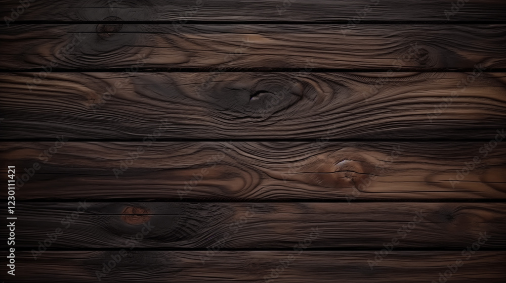 Fototapeta premium dark brown wooden background realistic wood texture natural grain detailed photography rustic surface