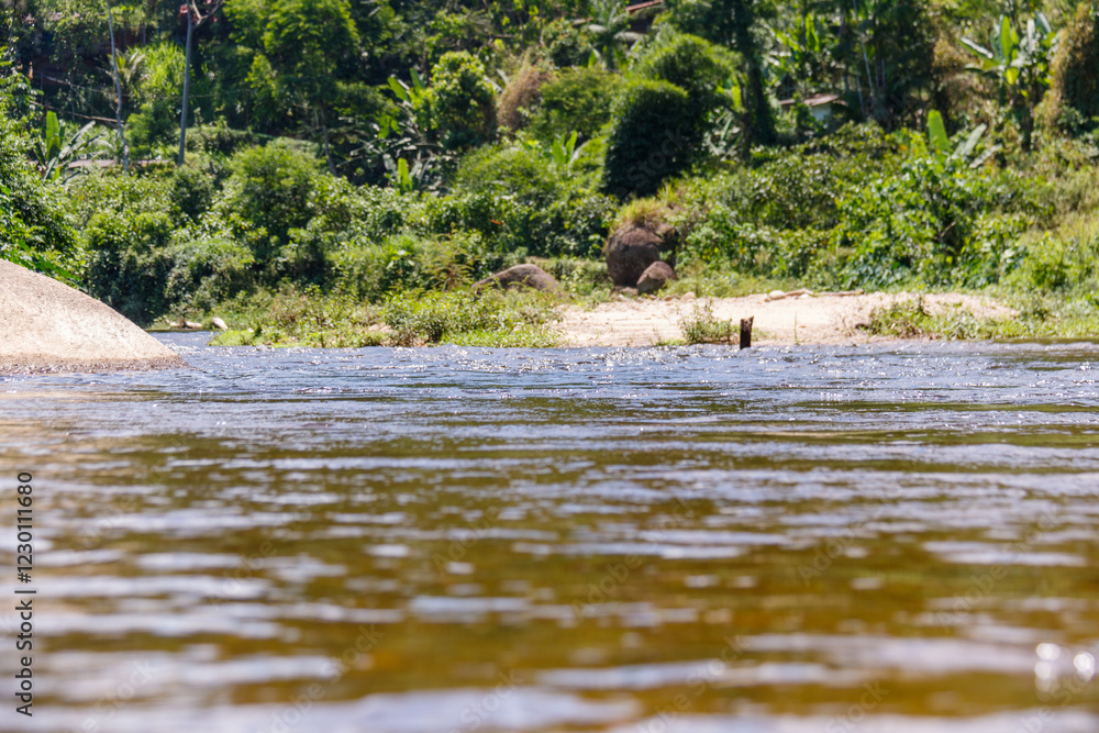 Pereque River in Paraty in Rio de Janeiro. Pereque River in Paraty in Rio de Janeiro.