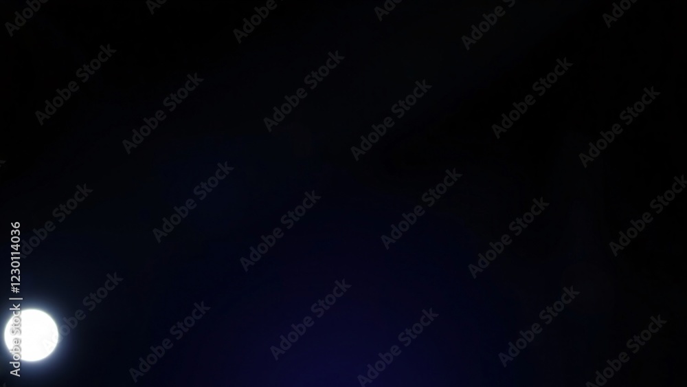 Night Sky with Bright Light Source and Subtle Blue Gradient Night Sky with Bright Light Source and Subtle Blue Gradient