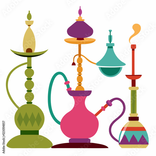 illustration of hookah