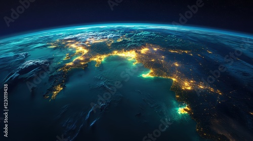 Earth at Night Europe s City Lights Satellite View Global Illumination Night Photography Planet