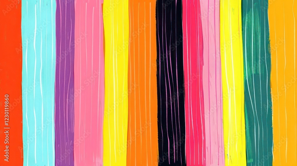 Vibrant vertical stripes in various colors create an abstract background for creative use Vibrant vertical stripes in various colors create an abstract background for creative use