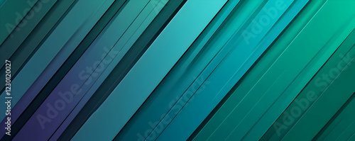 Abstract Teal Diagonal Stripes Background Illustration