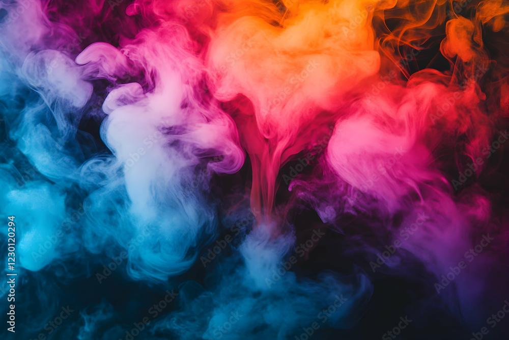 Obraz premium A vibrant explosion of colors and shapes