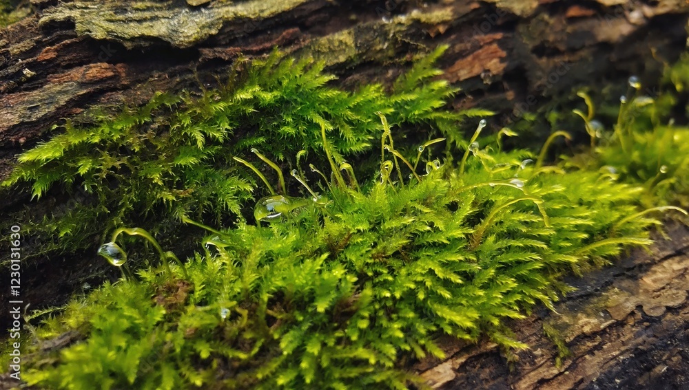 Lush green moss texture covering an organic surface, rich natural details, high-resolution Lush green moss texture covering an organic surface, rich natural details, high-resolution