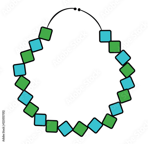A garland isolated on white background