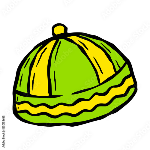 Hand-drawn Islamic Cap