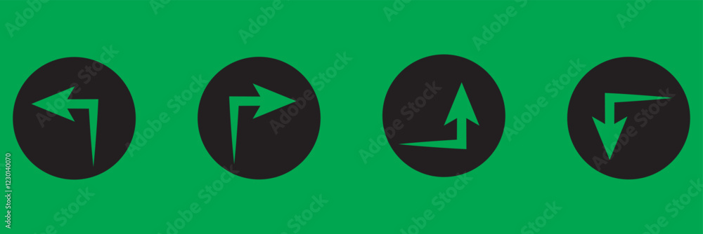 Up and down arrows icon vector on white background. red and green up down arrows. Up and down arrows icon vector on white background. red and green up down arrows.